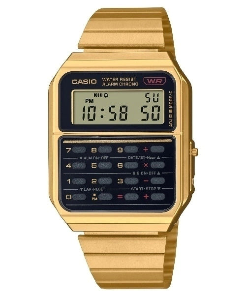 Reloj Casio CA-500WEG-1A - Elegancia Metálica con Funcionalidad Retro