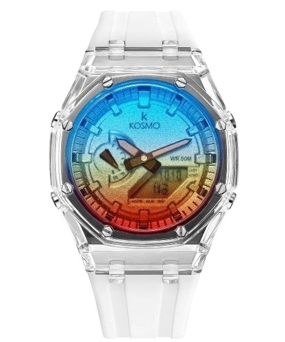 RELOJ KOSMO K4010 DOBLE HORA EDICIÓN LIMITADA BLANCO TORNASOL